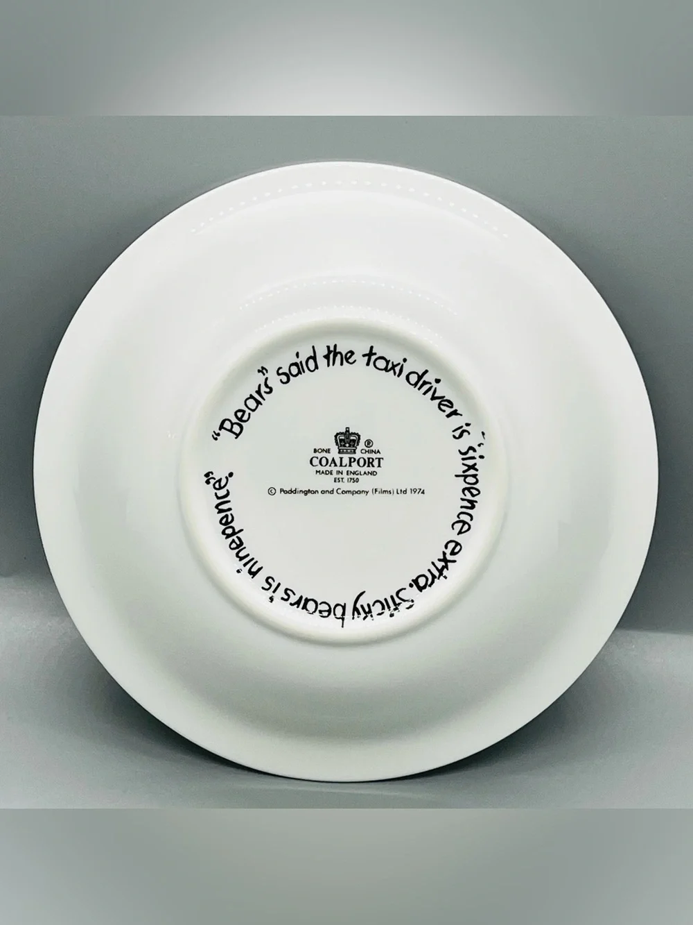COALPORT Paddington Station Bear Bone China Childs Tea Coffee Mug Bowl Plate Set